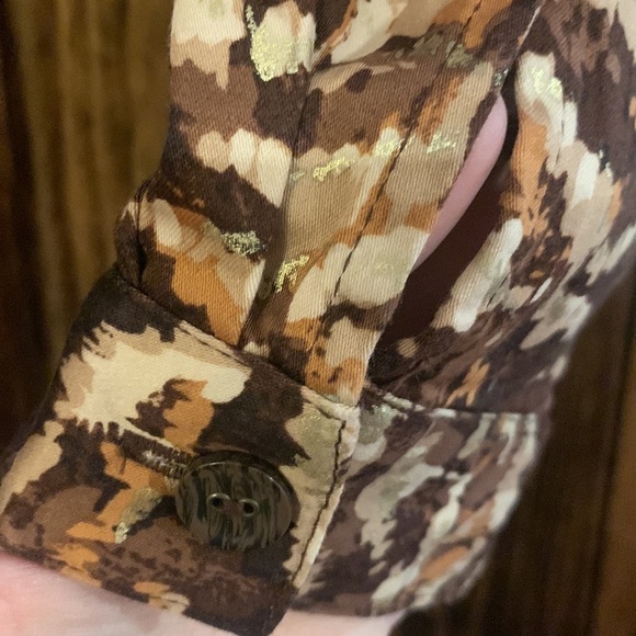 ALFRED DUNNER Animal Print Long Sleeve Zip Front lightweight Jacket Coat Size 20 - Picture 5 of 15